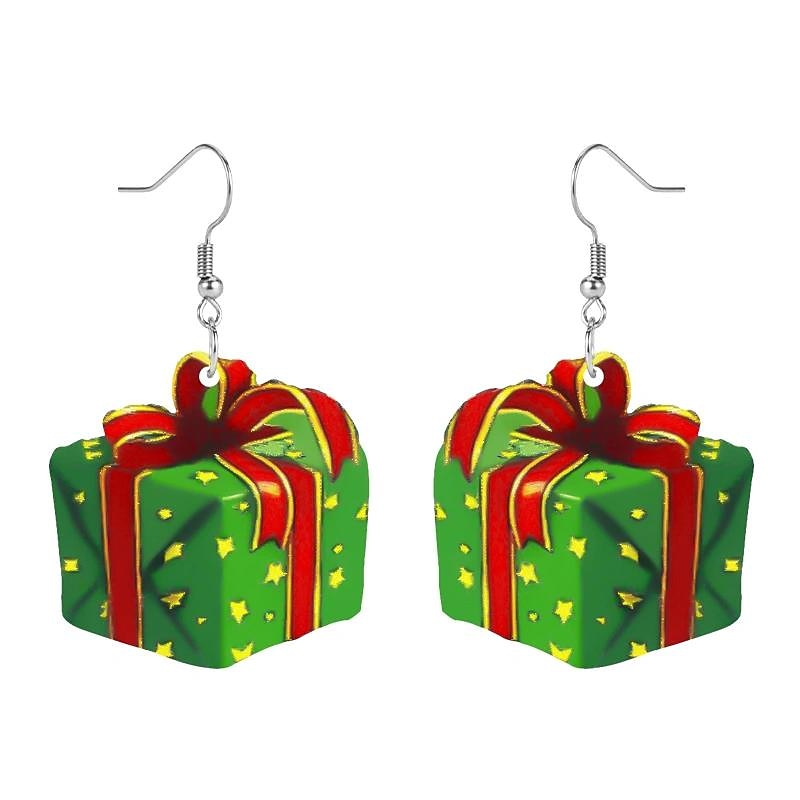 Christmas Gifts Warrings Santa Claus Water Drop Shaped for Adults Kids Cute Christmas Accessories2