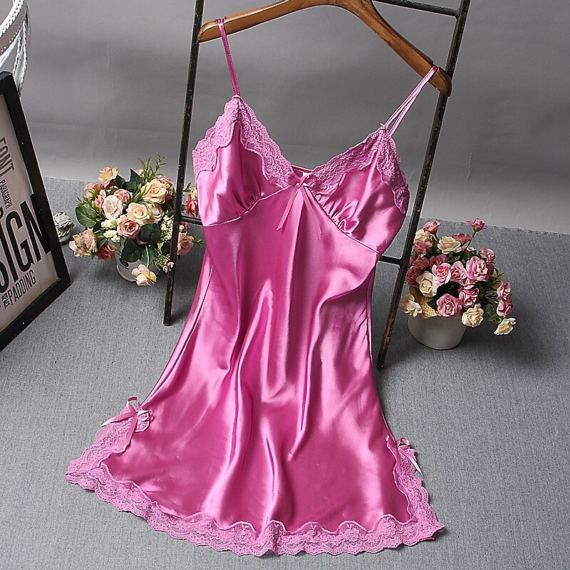 Women's Valentine Night Dress Sexy Lingerie Lace Erotic Sexy Bodies Nightwear Solid Colored Hot Comfort Soft Home Breathable Home Outfits Date Night Outfit3