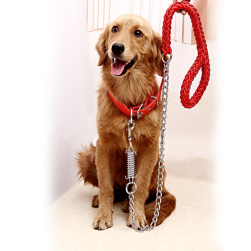 Pet Dog Iron Chain Explosion-proof Impact Traction Rope Set Nylon Anti Bite Dog Rope Dog Chain For Pets4