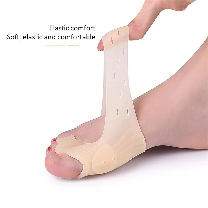 1 Pair Toes Separator Bunion Bone Ectropion Adjuster Hallux Valgus Bunion Corrector Pad Toe Straightener Outer Appliance Foot Care Tool4