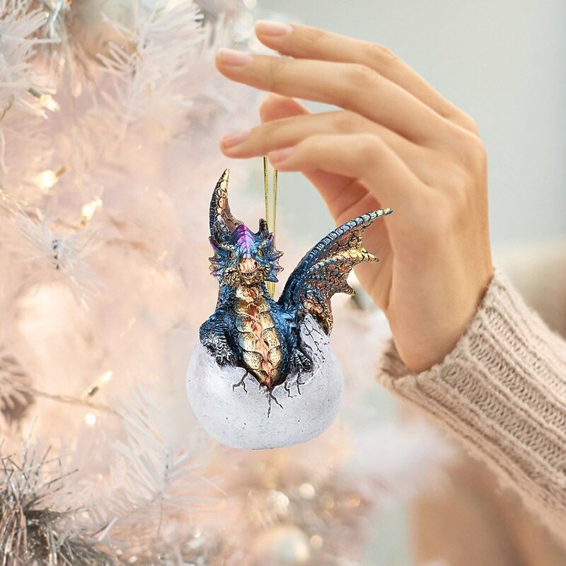 Christmas Tree Ornament,2D Acrylic Cartoon Decorative Ornament, Cute Cartoon Dragon Hanging Ornament, Car Interior Pendant, Animal Home Decor2