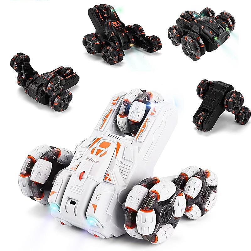 Electric Remote Control Five Wheel Swing Arm Drift Stunt Car Colorful Lighting Music Gesture Sensing Remote Control Car2
