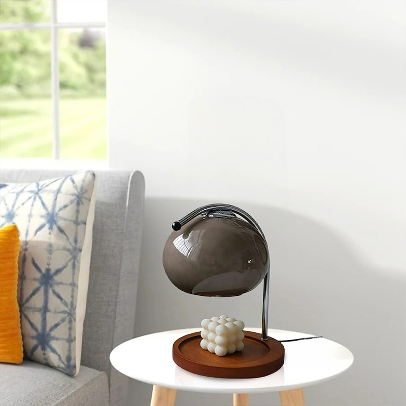 Candle Warmer Lamp Mushroom Bedside Table Lamp Modern Minimalist Bedside Table Lamp Bedroom Living Room Study Bedside Lamp Decorative Small Table Lamp Bedside Lamp 110-240V4