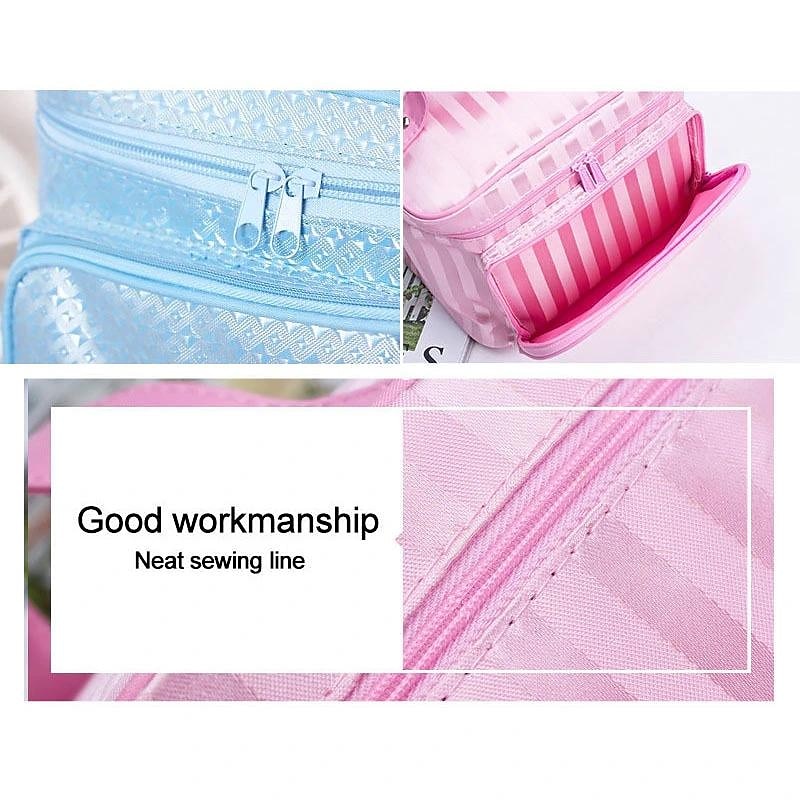 Cosmetic Bag With Top Handle, Fashion Zipper Makeup Bag, Cosmetic Organizer Travel Toiletry Bag4