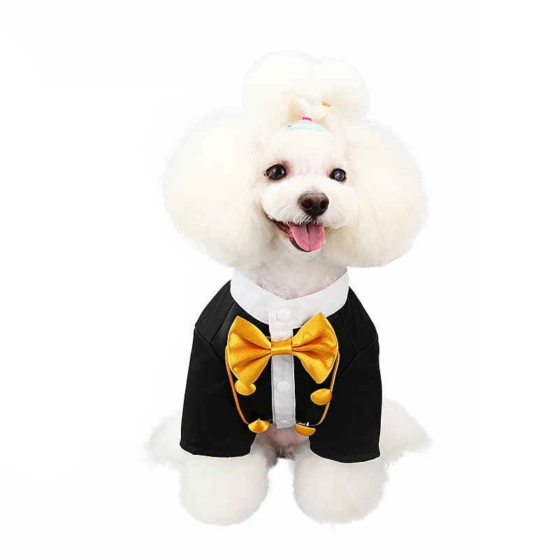 Dog Cat Suit Fashion Cute Winter Soft Washable Comfortable Wedding Outdoor Party Birthday Wedding Party Dog Clothing for Bichon Frise Poodle Pomeranian Baby Pet Papillon3