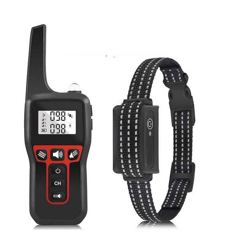 3300FT No Shock Pet Dog Training Collar Beep Vibrating Pet Trainer IPX7 Waterproof Rechargeable Pet Training Collar No Prongs Sound and Vibration Collar2