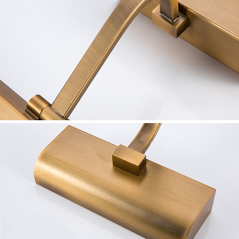 Vintage Bathroom Mirror Light with Switch IP44 Rotating Makeup Light for Vanity Lighting LED Wall Sconce for Indoor Use Bathroom Lamp 85-265V3