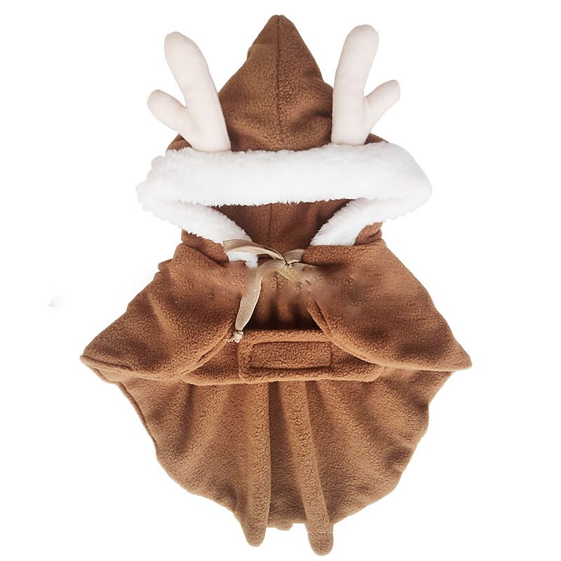 Christmas Clothing Cape Blanket Christmas Hat Holiday Outfit Cute And Warm Fur Ball4