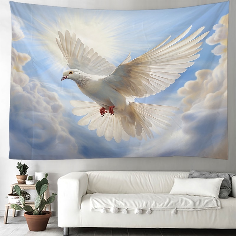 Peace Dove Hanging Tapestry Wall Art Large Tapestry Mural Decor Photograph Backdrop Blanket Curtain Home Bedroom Living Room Decoration