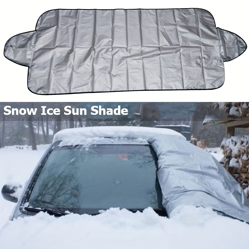 Cling Magnetic Winter Car Snow Cover Foldable Car Windshield Cover Sunshade Cover Easy to Enstall