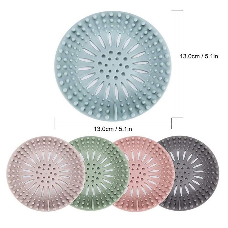 Shower Hair Filter Stopper Anti-blocking Hair Catcher Strainer Sewer Bathroom Floor Drain Cover Kitchen Sink Deodorant Trap Plug3