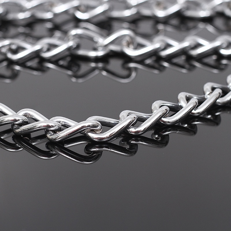 Pet Products Chrome Plated Pet Anti Bite Dog Chain Iron Chain With Neck Loop Length 160cm4