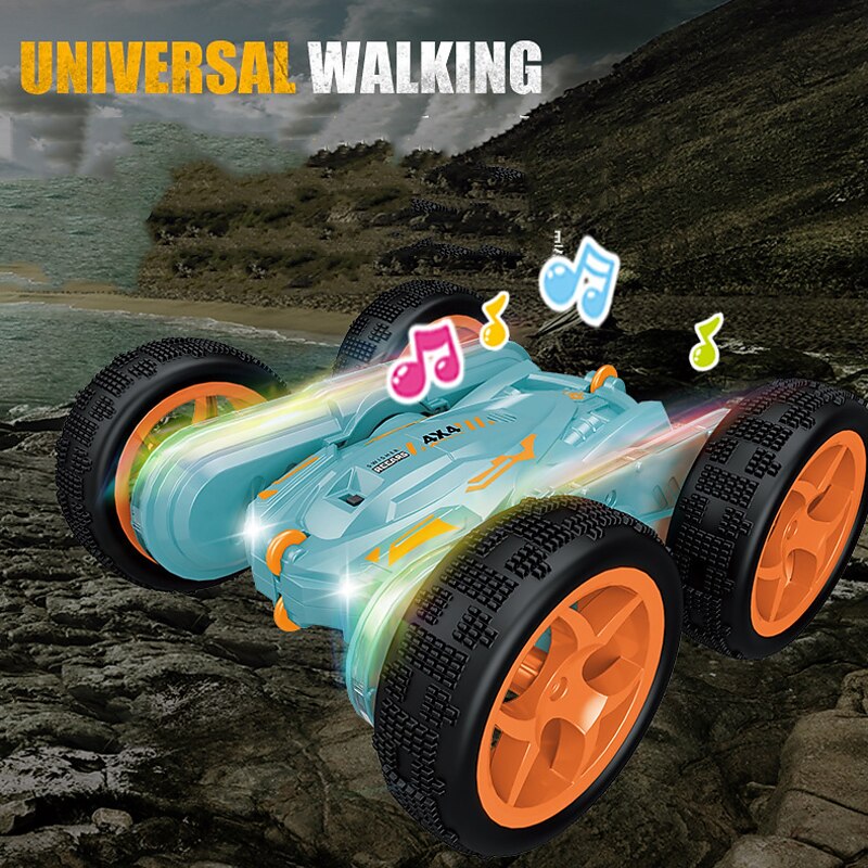 Light Music Swing Arm Stunt Vehicle 360  Rotating Rolling Climbing Off-road Drifting Children's Remote-controlled Car Toy Car2