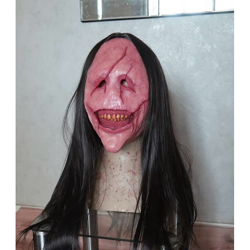 Zombie Devil Mask Halloween Props Adults' Men's Women's Funny Scary Costume Halloween Carnival Mardi Gras Easy Carnival Costume for Walpurgis Night2