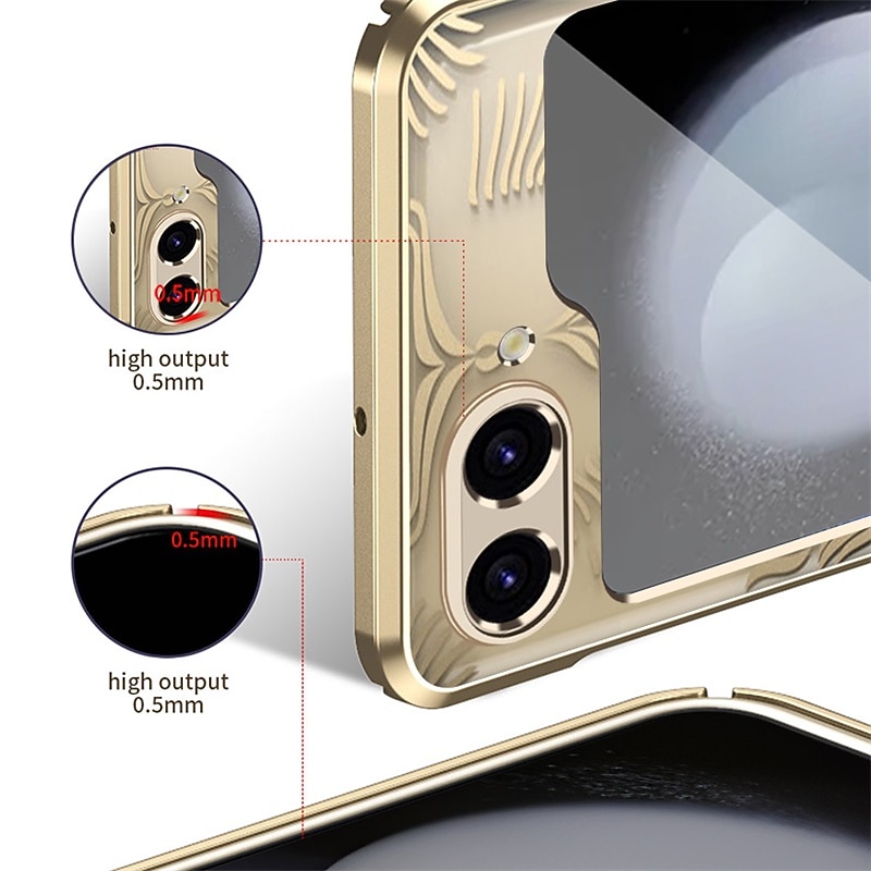 Phone Case For Samsung Galaxy Z Flip 6 Z Flip 5 Z Flip 4 Z Flip 3 Back Cover Ultra Thin Shockproof Solid Color PC3