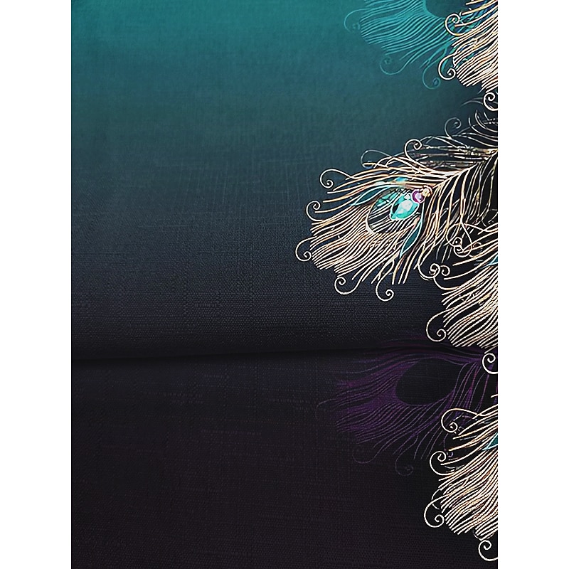 Women's 2 Pieces Elegant Fashion Streetwear Tank Top Pants Sets Wide Leg Pants Trousers Long Sleeve Round Neck Graphic Print Casual Daily Blue Green Fall & Winter Regular Fit4