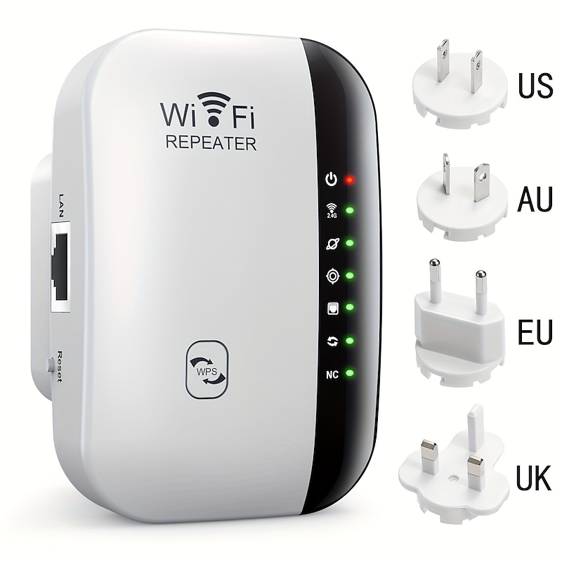 300Mbps WiFi Repeater WiFi Extender Amplifier WiFi Booster Wi Fi Signal 802.11N Long Range Wireless Wi-Fi Repeater Access Point2