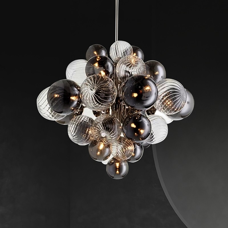 LED Chandeliers 9/18/19 Heads Cluster Design 60/80/100cm Balloon Design Chandeliers for Dining Room Bedroom Pendant Lamps 110-240V3