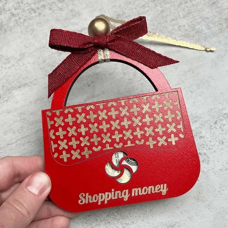 Christmas Gas Money Ornament, Christmas Wallet Pendant Home Decoration, Christmas Tree Decoration, Xmas Gift4