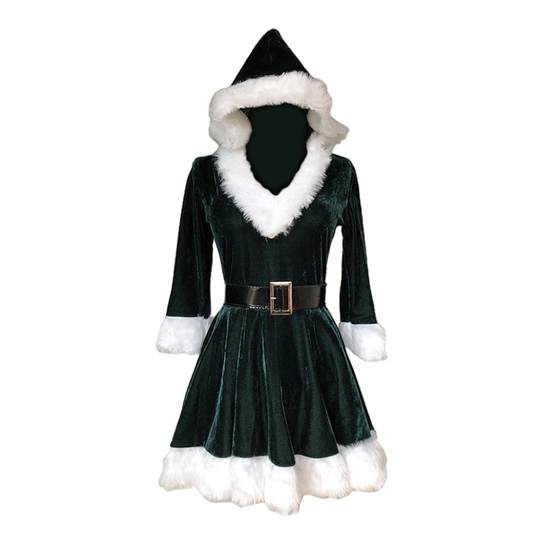 Elf Santa Suits Cosplay Costumes Matching Family & Couples Men's Women's Christmas Cosplay Costume Family Matching Outfits Adults' Christmas Masquerade Christmas Eve Christmas Party Costume2