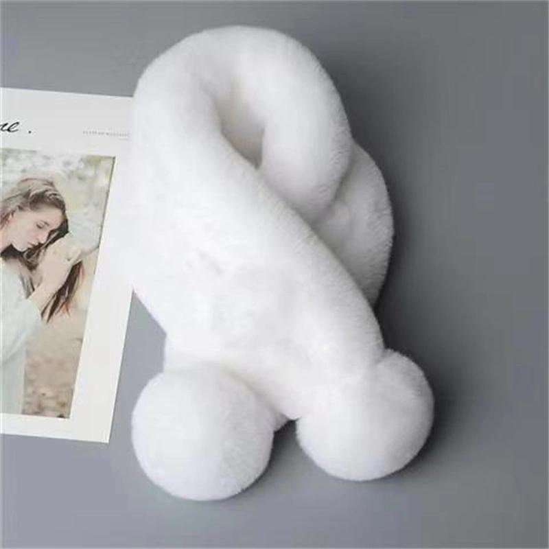 Christmas Winter Scarf for Women Warm Plush Scarf Christmas Gift Collar Scarf Scarves Neck Shrug for3