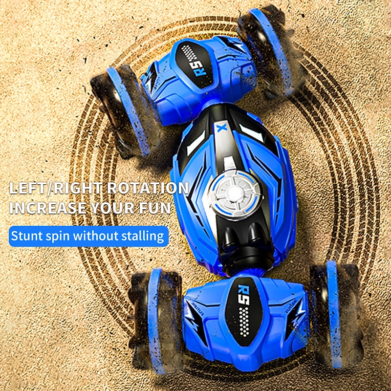 JJRC Amphibious Small Twist Remote Control Vehicle For Children's Four-wheel Drive Gesture Sensing Double-sided Deformation Stunt Vehicle4