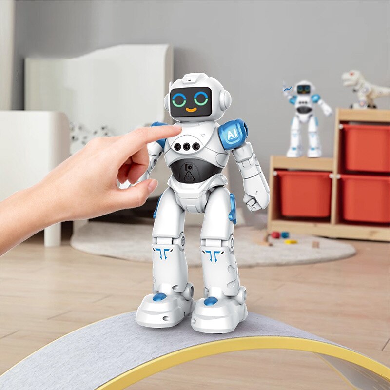 R28 Intelligent Robot Voice Dialogue Programming Emoticon Touch Dance Gesture Sensing Remote Control Multifunctional Toy4