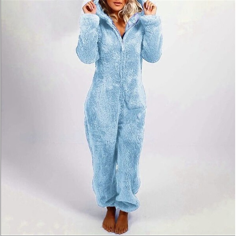 Teddy Bear Nightwear Christmas Pajamas Onesie Pajamas Women's Cosplay Costume Adults' Masquerade Party Home Wear Onesie