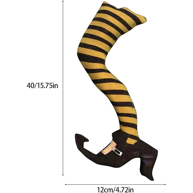 Halloween Wicked Witch Legs with Stakes, Halloween Witch Prop Decoration, Halloween Outdoor, Lawn, Yard and Patio Decor Halloween Decorations4