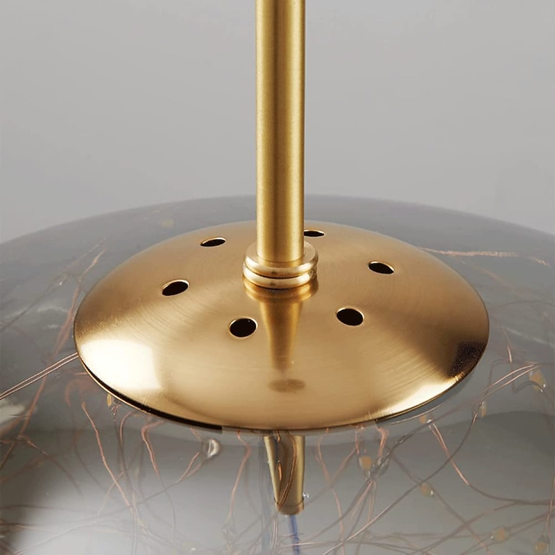 Gypsophila Art Metal Crystal Chandelier LED Three-Color Dimming Pendant Lamp Light Nordic Luxury Modern Creative Hanging Light Bar Bedroom Bedside Study Hanging Light4