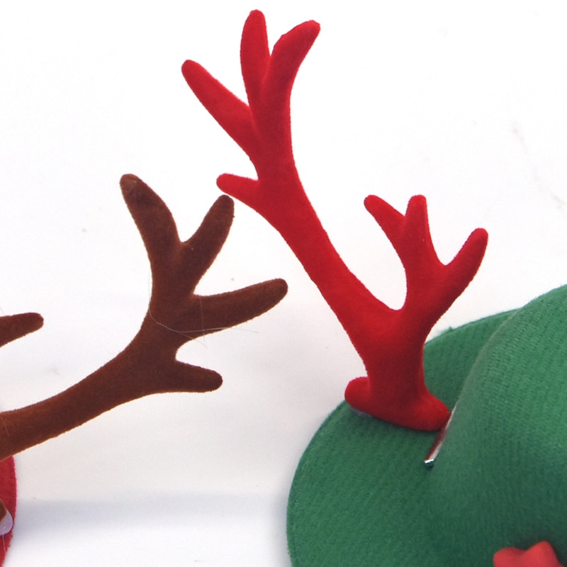 New Christmas Deer Horn Hat cosplay Pet Accessories Cat Dog Dress up Cute Elk Pet Hat3