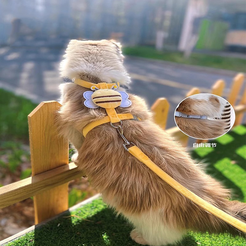 Portable Automatic Telescopic Dog Traction Rope Medium And Large Dog Anti Slip Rubber Wrap Device 5-meter Golden Fur Dog Rope3