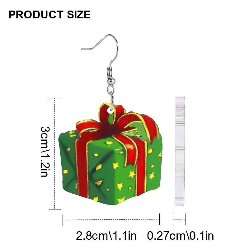 Christmas Gifts Warrings Santa Claus Water Drop Shaped for Adults Kids Cute Christmas Accessories3