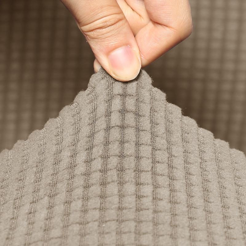 Stretch Swivel Chair Cover Burgundy Club Chair Casual Chair Slipcover Accent Modern Style Round Arm Chair Cover Furniture Protector Thicken Spandex Jacquard Slipcover Washable4