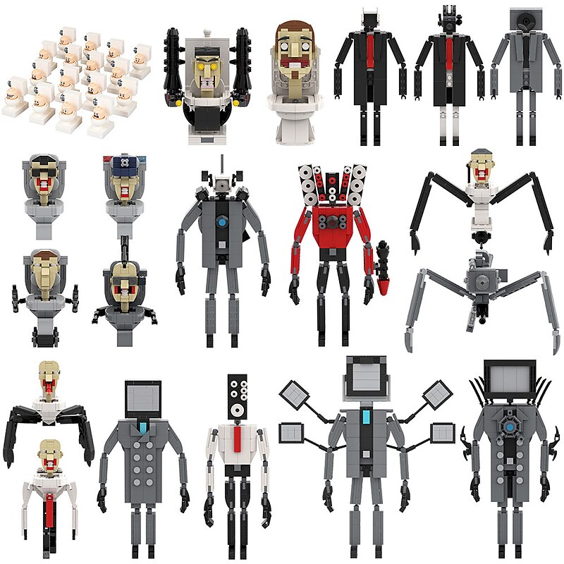 Skibidi Toilet Super Titan Sound Man Building SetCreative Cute Building Blocks Children KitsGifts for Kids(415pcs) for Christmas Gifts3