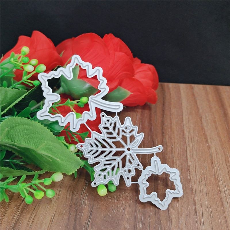 Create Beautiful Crafts with Metal Autumn Maple Leaves Cutting Dies - Perfect for Card Making, Scrapbooking, Stamping & More!3