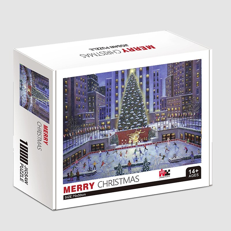 Christmas Theme Series Puzzle Wholesale Toys Children's Adult Paper Plane Puzzle 1000 Pieces for Christmas Gifts4