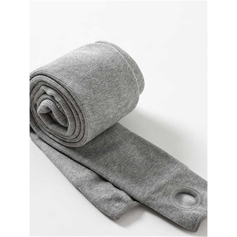 Women's Leggings Cozy Leggings Active Fashion Streetwear Full Length High Waist Plain High Cut Breathability Soft Comfortable Micro-elastic Outdoor Vacation Street Black Grey Light Gray Dark-Gray4