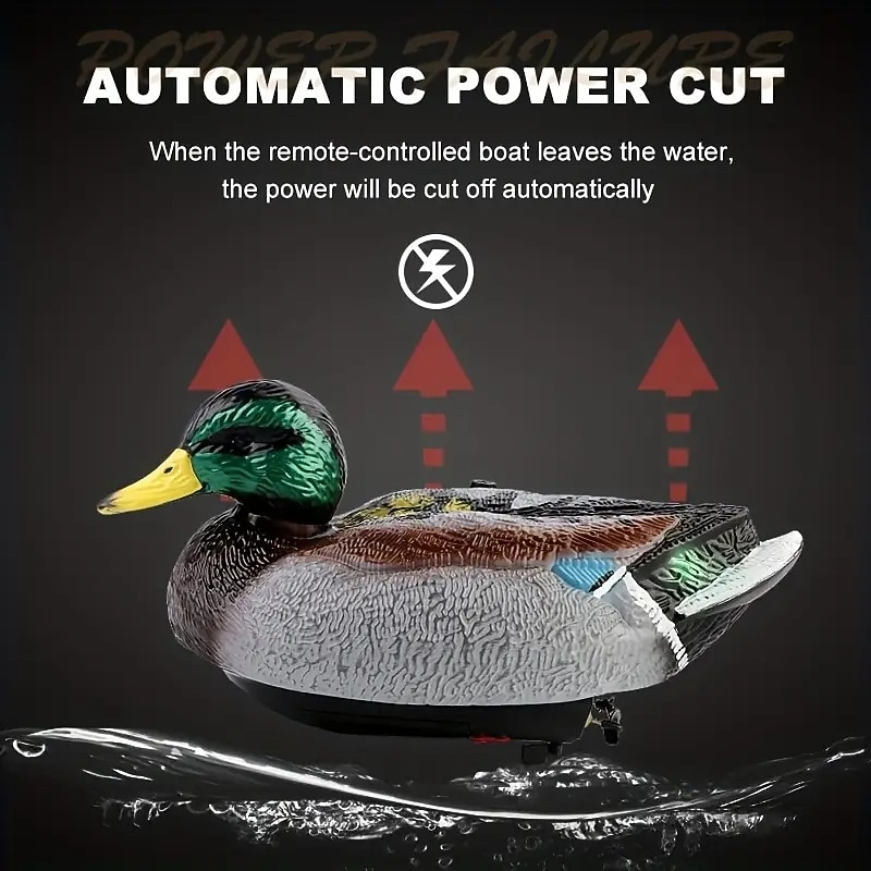 Realistic Green Head Duck Model Toy Boat Dual Version Sealed Waterproof Remote Control Boat For Kids Outdoor Pond Simulation Remote Control Boat4