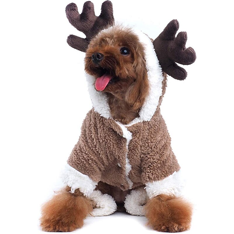 Dog Christmas Outfit Elk Outfit With Thickened Four Legged Warmth Comfort Cute Personality And Innovative Outdoor Design