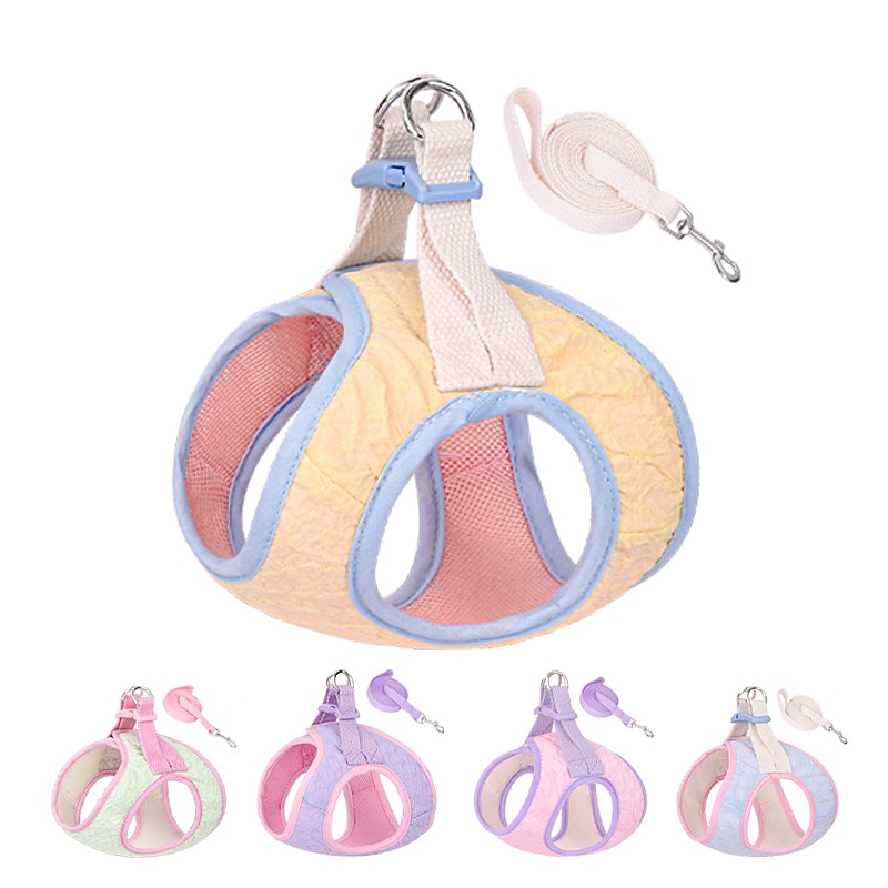 Anti Breakaway Chest Strap With Color Matching Seersucker Traction Rope For Comfort And Durability