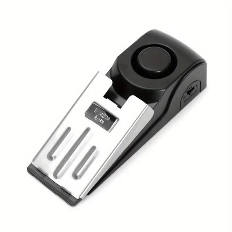 Portable Safety Tool With 120DB Alarm For Home Travel Apartment Door Stop Alarm, Door Stopper Security Device3