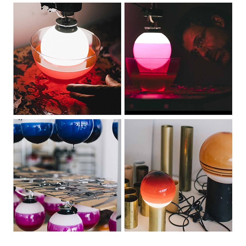 LED Pendant Lights Unique Gradient Color Glass Design MIni 15/25cm Pendant Lighting for Kitchen Island Lights Bedroom 1 Pack Warm White 110-240V2