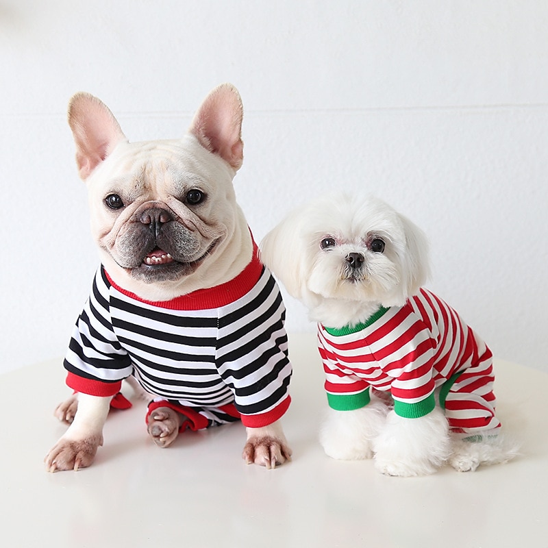 Dog Cat Pajamas Fashion Cute Winter Soft Washable Comfortable Christmas Outdoor Casual Daily Dog Clothing for Bichon Frise Poodle Pomeranian Baby Pet Papillon2