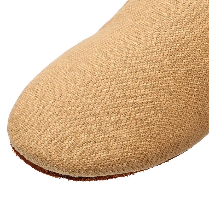 Women's Red Canvas Jazz Dance Shoes – Soft Sole Slip-On Ballet Flats for Latin, Modern, and Stage Performances 13