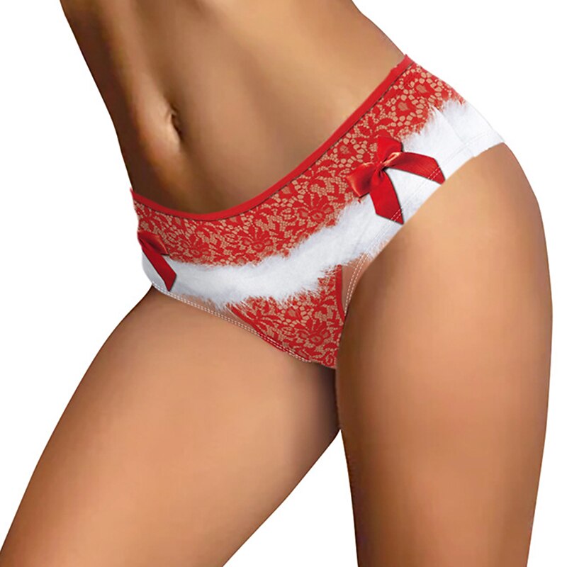 Santa Claus Mrs.Claus Christmas Gift Briefs Panties & Undies Women's Christmas Adults' Christmas Masquerade Christmas Eve Christmas Party2