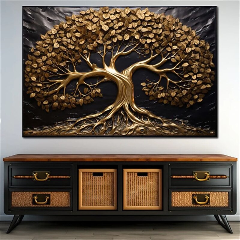 Botanical Wall Art Canvas Tree of Life Prints and Posters Pictures Decorative Fabric Painting For Living Room Pictures No Frame2