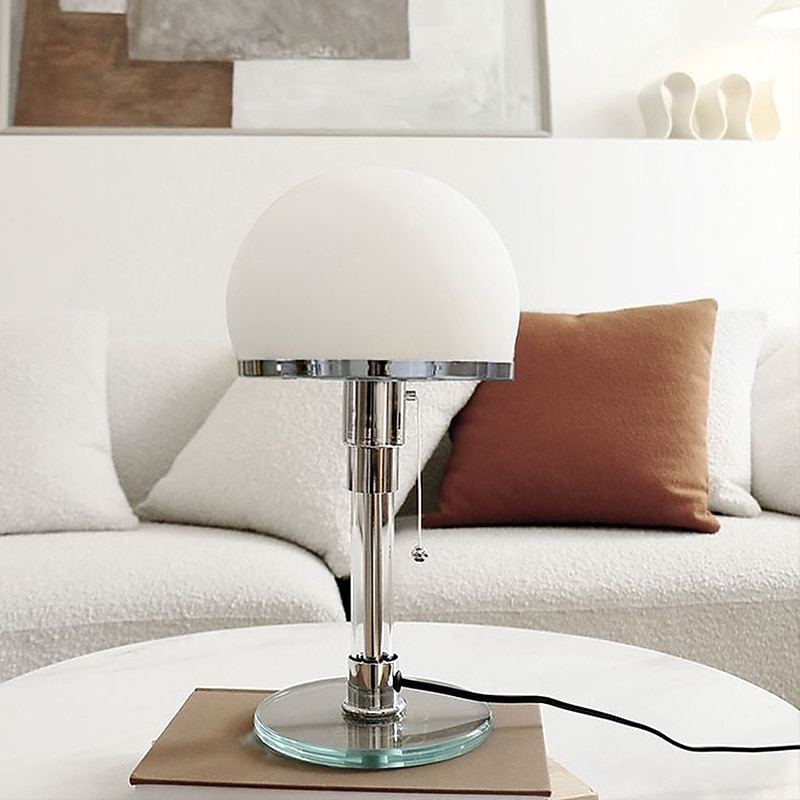 Bedside Lamp Modern Minimalist Metal Glass Table Lamp Table Lamp Reading Lamp Living Room Bedroom Bedside Lamp Lighting E27 110-240V3