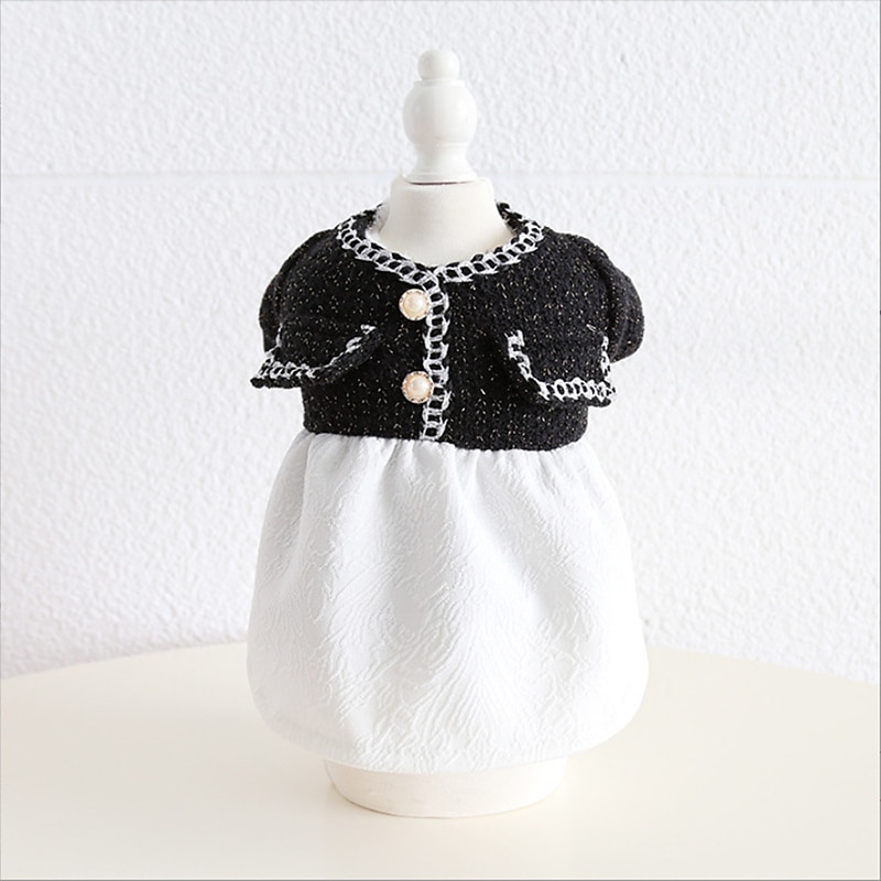 Dog Cat Jumpsuit Dress Fashion Cute Winter Soft Washable Comfortable Outdoor Casual Daily Dog Clothing for Bichon Frise Poodle Pomeranian Baby Pet Papillon2