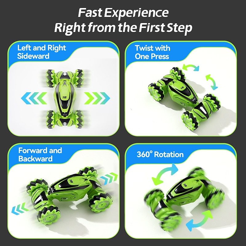 Automatic Demonstration Gesture Sensing Remote Control Twist Car Climbing Off Road Drift Special Effects Dance Car Toys3